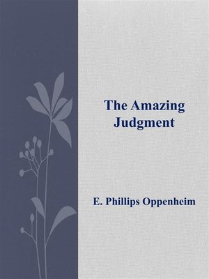 cover image of The Amazing Judgment